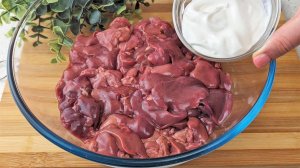 Самая вкусная и нежная куриная печень, нежнее этой печени я не ела. Жареная куриная печень с луком.