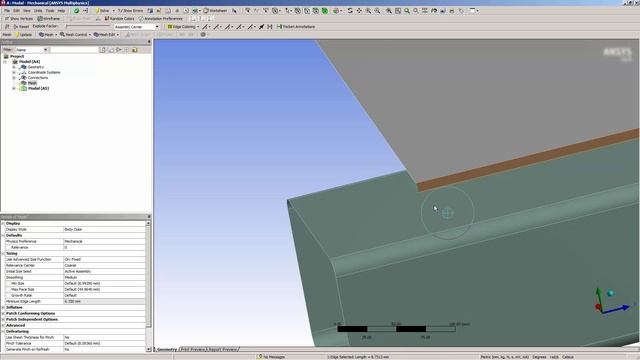 ANSYS Mechanical: Mesh Connection смотреть онлайн