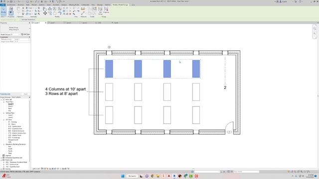 CREATING A LINEAR ARRAY IN REVIT смотреть онлайн