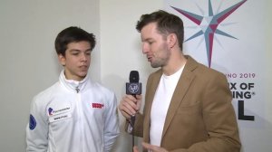 Interview Petr Gumennik (RUS) | Junior Men | Torino 2019 | #JGPFigure Final