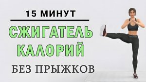 15 мин СЖИГАТЕЛЬ КАЛОРИЙ - ЖИВОТ И НОГИ // Для эффективного похудения без прыжков (18 упражнений)