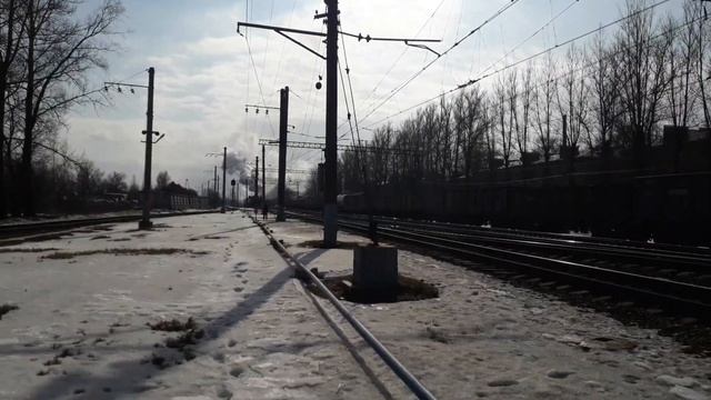 Электропоезд ЭД4М КОМФОРТ и паровоз СО17-2359 и СО18-2018 на перегоне Царское Село-Шушары смотреть онлайн