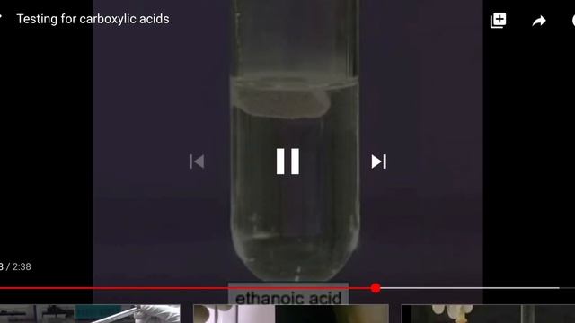 Test for carboxylic acid and ester смотреть онлайн