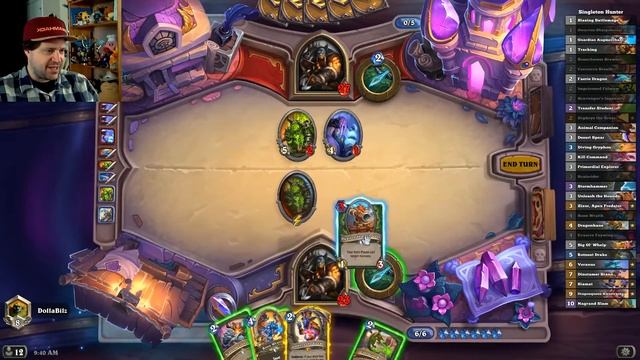 Singleton TechnoHunter v Highlander Hunter | Hearthstone смотреть онлайн