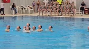 Марфа Колдинова соревнования по синхронному плаванию , центр Олимп ийского плавания