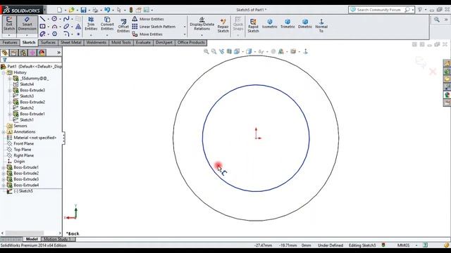 Solidworks Part Design Tutorial for beginners Exercise 19 смотреть онлайн