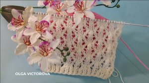 476 АЖУРНЫЙ УЗОР СПИЦАМИ Вязание спицами Узоры