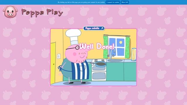 Peppa Play Pancake Game смотреть онлайн