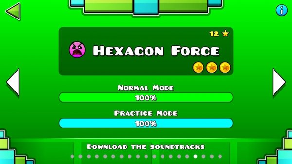 Geometry Dash - Hexagon Force (Все Монеты)