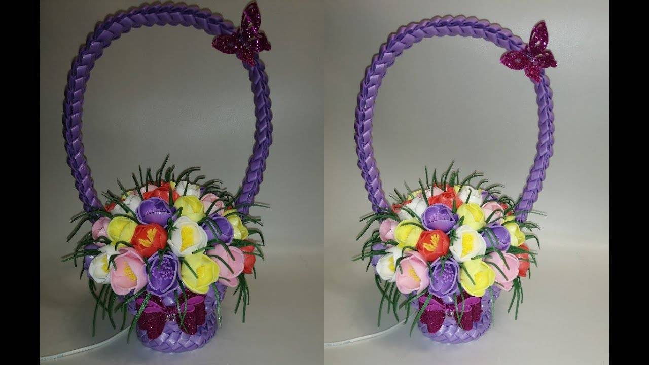 Ручка для корзины.из изолона. Плетение ручки для корзины из изолона смотреть онлайн