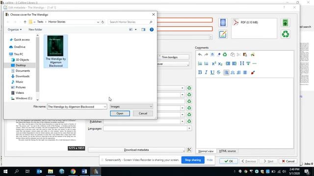 Using Calibre to change a PDF to an EPUB смотреть онлайн