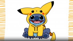 Как нарисовать СТИЧА ПИКАЧУ | шаг за шагом | очень легко