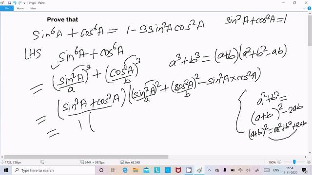 Prove that cos6A+ sin6A=1-3 sin2A*cos2A смотреть онлайн