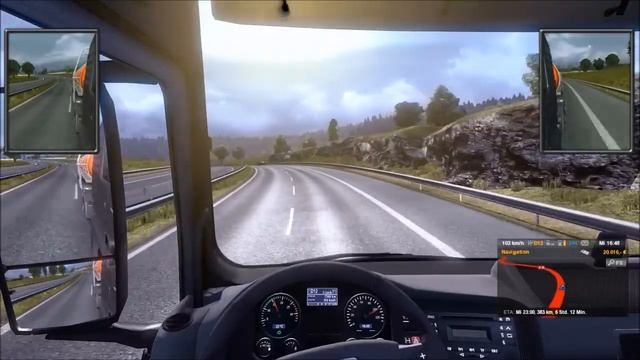 Euro Truck Simulator 2 [FFM-Lyon] Gameplay #27 - 135kmh, zu scharfe kurven, heftiger gewinn смотреть онлайн