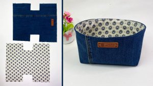 Мастер класс ✂ Как сшить текстильный бокс для хранения вещей