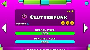Geometry Dash - Clutterfunk (Все Монеты)