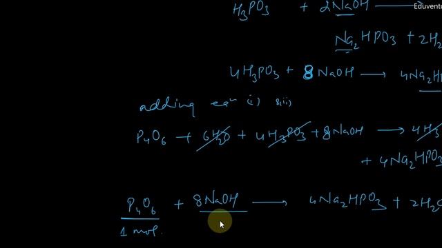 P4 O6 reacts with water according to equation P4O6 +6H2O +4H3 PO3 . Calculate the volume of 0.1 M N смотреть онлайн