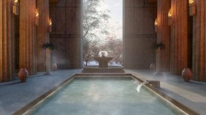 🌸 Римская баня в весенней атмосфере | Звуки для сна | Водный спа асмр ASMR