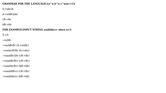 Grammar for ${a^n b^n c^{n+m}}$ (3 Solutions!!) смотреть онлайн