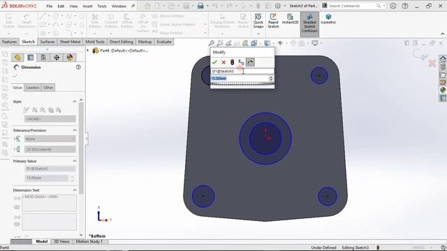 SOLIDWORKS BASIC PART MODELLING NO 7 смотреть онлайн