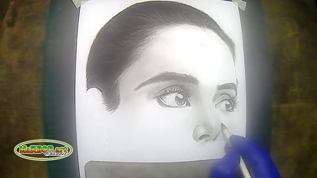 CARA MENGGAMBAR SIMPEL PAKAI PENSIL || FACE ART || FACE DRAWING смотреть онлайн