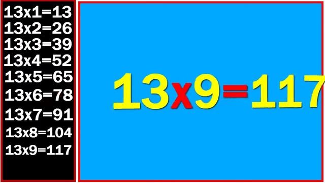 सीखें आसानी से 13 का पहाड़ा हिंदी में | 13 Ka Pahada | New Learn Table of 13 in Hindi {Update 2020} смотреть онлайн