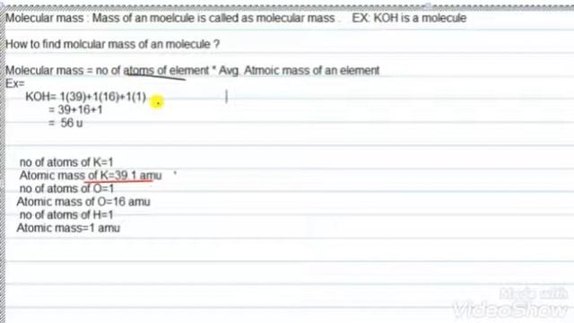 Molecular mass concept and how to calculate molecular mass смотреть онлайн