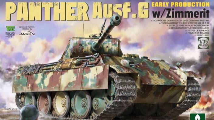 Распаковка Takom 1/35 2134 Panther Ausf.G With Zimmerit