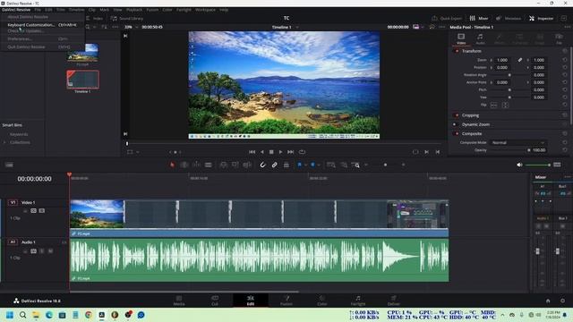 How to Change Timeline STARTING TIMECODE in Davinci Resolve 2024 смотреть онлайн