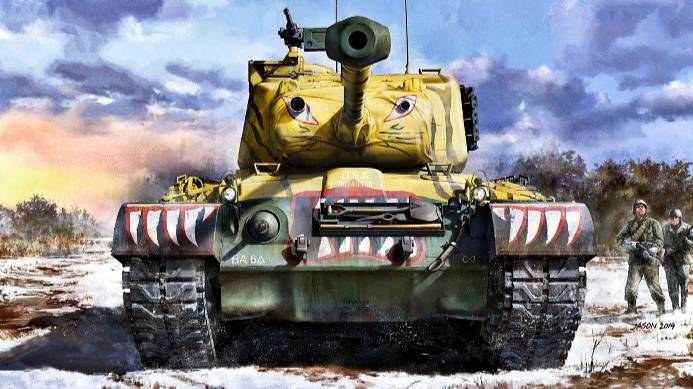Распаковка Takom 1/35 2117 M46 Patton смотреть онлайн