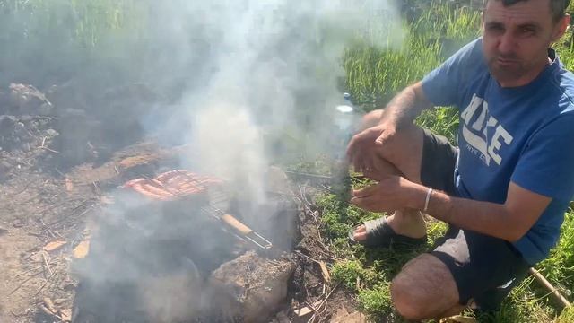 ASMR Grill and bonfire . Relaxing video смотреть онлайн