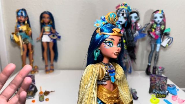 MONSTER FEST CLEO DENILE & FRANKIE STEIN! New Monster High Doll Unboxing & Review! 🩵💛