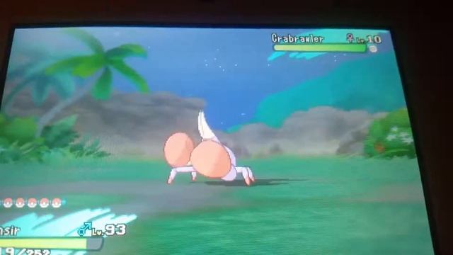 Pokemon moon Shiny Crabrawler reaction (big meaty claws!) смотреть онлайн