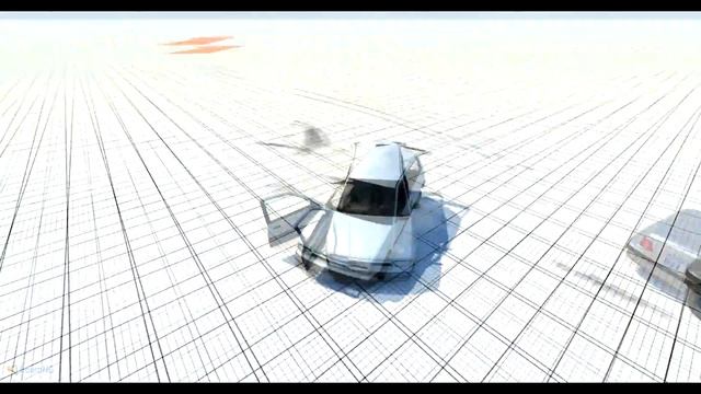 BeamNG - High Speed Crash Test - Lateral Rear Hit смотреть онлайн