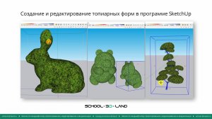 SU11. Создание топиарных форм в программе SketchUp