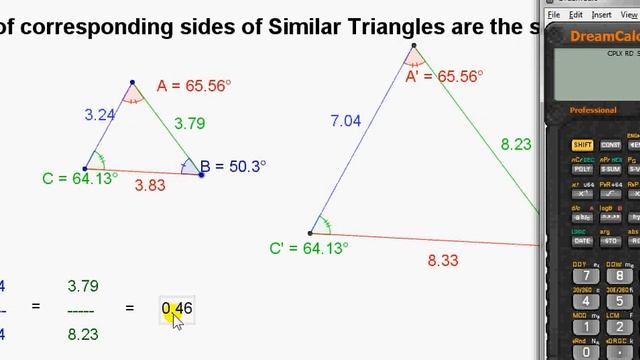 Similar (Equiangular) Triangles and their Corresponding Sides смотреть онлайн
