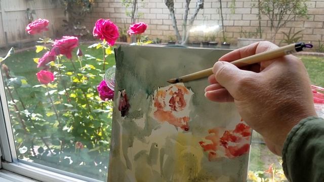 April 21, 2020 Morning Rose Watercolor Study смотреть онлайн