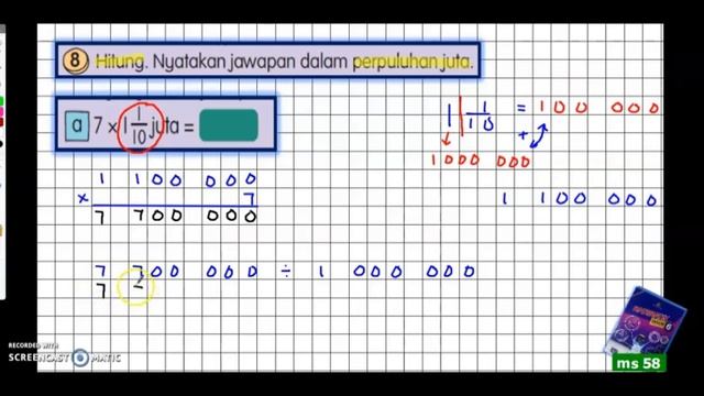 tahun 6 | ms 58 | no 7 - 9 | ujii minda | matematik tahun 6 | semakan 2017 | sukatan baru смотреть онлайн