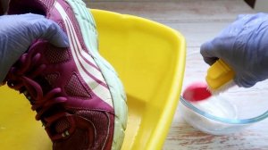 Многие и не догадываются, что желтую ПОДОШВУ можно отбелить так