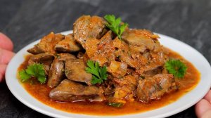 Самая вкусная и нежная куриная печень ! Нежнее этой печени я не ел. Куриная печень в томатном соусе