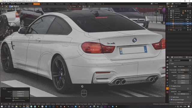 Blender 2.9 Car Modeling BMW M4 Tutorial Timelapse  (part 6)