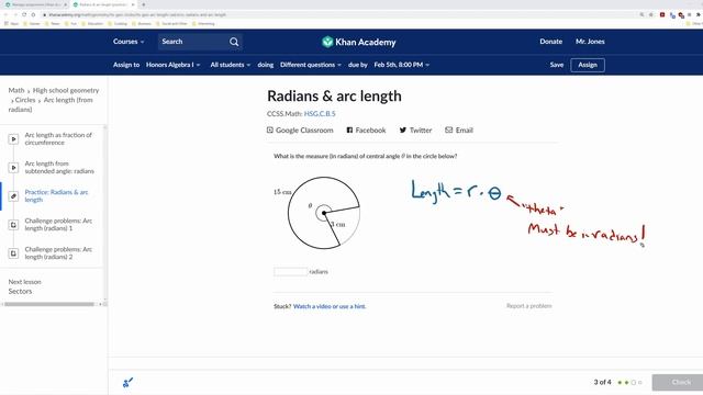 Arc Length and Radian Measure смотреть онлайн