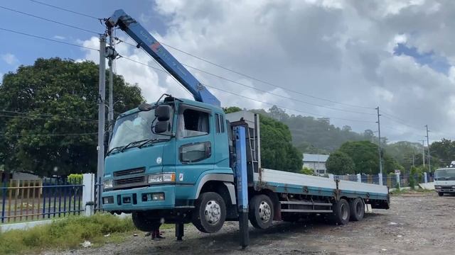 FUSO SUPER GREAT 8M20 SELF LOADING 12W WITH SIDING, WINCH, AND 4 SECTION BOOM смотреть онлайн