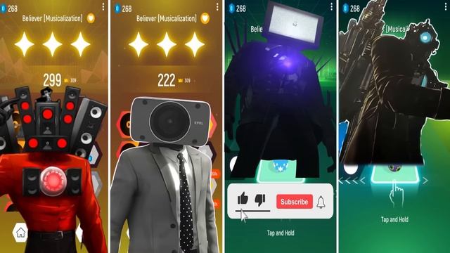 Skibidi Toilet Songs Speaker man VS Photoman VS Tv man VS Cameraman Titan смотреть онлайн