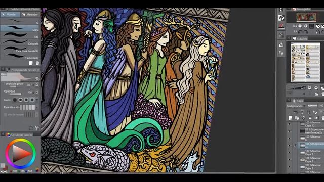 MoonSlayer: Arundar Frieze · Timelapse. Testing software: Cafe recorder & Filmora смотреть онлайн