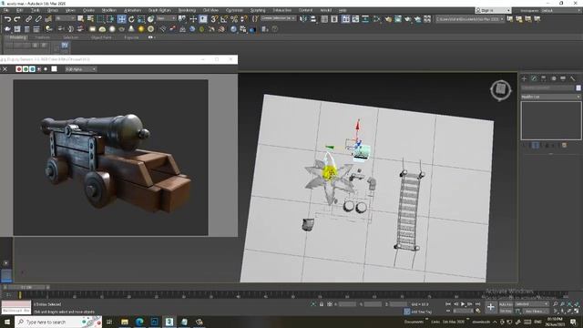 3DsMax Tutorials, Learn 3D Modeling Low Poly Game Assets from Scratch in 3DsMax ( Part 4) смотреть онлайн