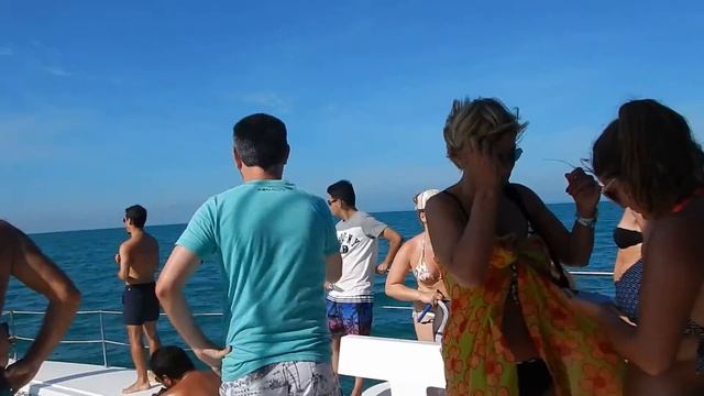 Catamaran excursion Crucero del Sol a Cayo Blanco Varadero Cuba Mayo 2016 смотреть онлайн