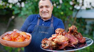 Свиная РУЛЬКА в ПИВЕ в казане на костре