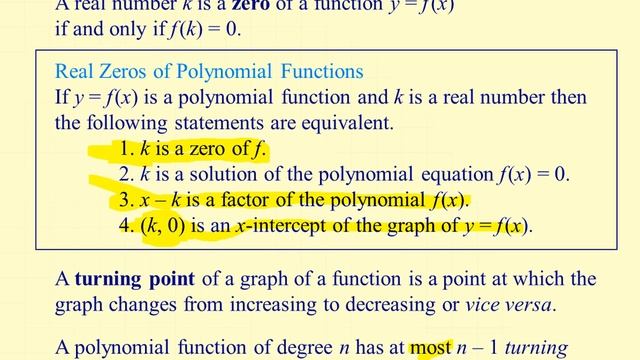 4.1 Polynomial Functions смотреть онлайн