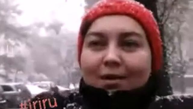 Первый снег в Москве. 09.10.2015 смотреть онлайн